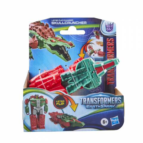 Figurine cu eroi si personaje - TRANSFORMERS 7 EARTHSPARK FIGURINA TRANSFORMABILA SKULLCRUNCHER 6CM