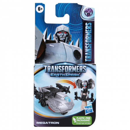 Figurine cu eroi si personaje - Transformers 7 - Earthspark Tacticon - Figurina Transformabilă Megatron 6.5cm