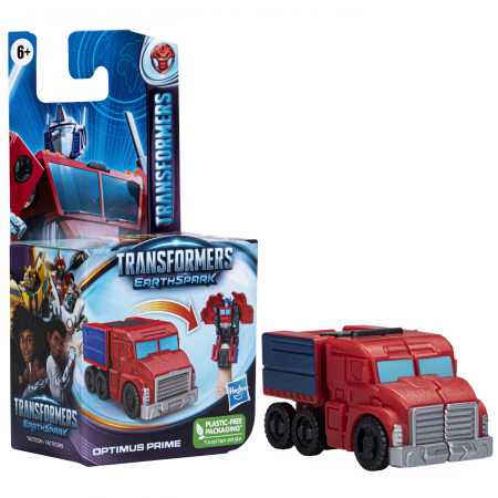 Transformers 7 - Earthspark Tacticon - Figurina Transformabilă Optimus Prime 6.5cm [3]