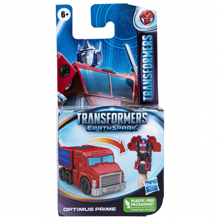Figurine cu eroi si personaje - Transformers 7 - Earthspark Tacticon - Figurina Transformabilă Optimus Prime 6.5cm