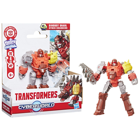 TRANSFORMERS CYBERWORLD ROBOT DINOBOT SNARL CONVERTIBIL 10CM [1]