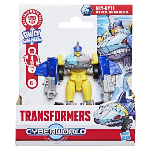 Jocuri si articole copii - TRANSFORMERS CYBERWORLD ROBOT SKYBYTE CONVERTIBIL 10CM