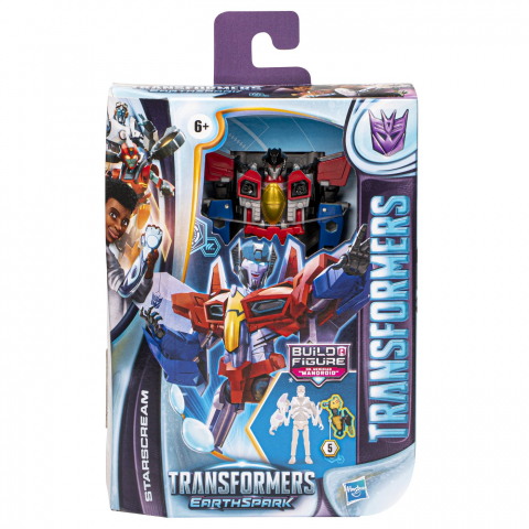 Jocuri si articole copii - Transformers Figurina Earthspark Deluxe Starscream 12.5Cm