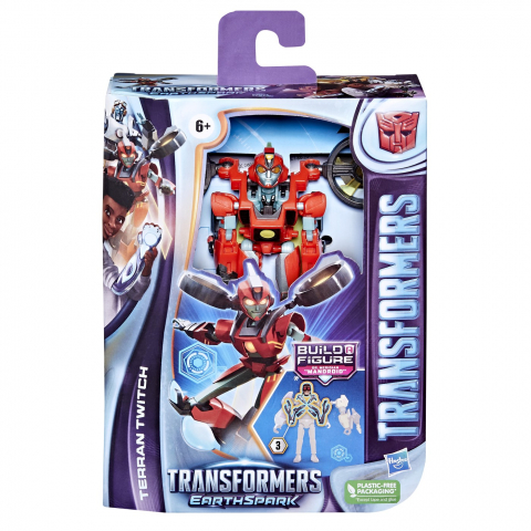 Jocuri si articole copii - Transformers Figurina Earthspark Deluxe Terran Twitch 12.5Cm