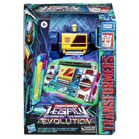 Jocuri si articole copii - Transformers Legacy Evolution Figurina Twincast Autobot Rewind 17Cm
