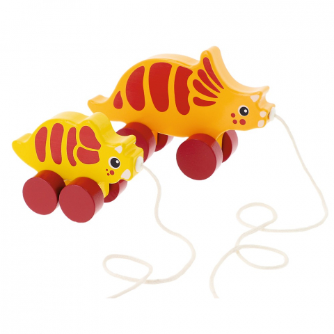 TREFL BABIES AND THE BEAR JUCARIE DIN LEMN DINOS TRICERATOPS [1]