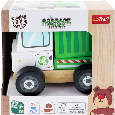 Jocuri si articole copii - TREFL JUCARIE DE LEMN CAMIONUL DE GUNOI