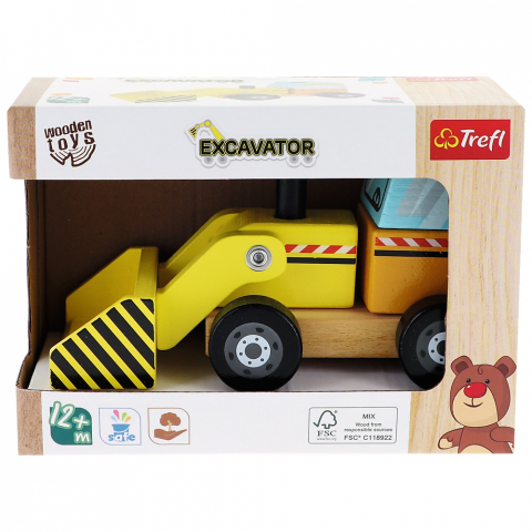 Jocuri si articole copii - TREFL JUCARIE DE LEMN EXCAVATOR
