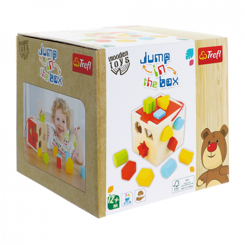 Jocuri si articole copii - TREFL JUCARIE DIN LEMN CUB PENTRU ACTIVITATI