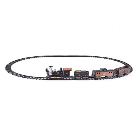 Jocuri si articole copii - Tren Western cu 3 vagoane si locomotiva,sunet si lumini realiste