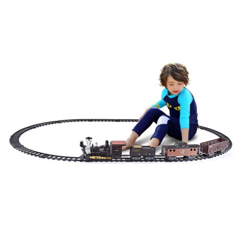 Tren Western cu 3 vagoane si locomotiva,sunet si lumini realiste [1]
