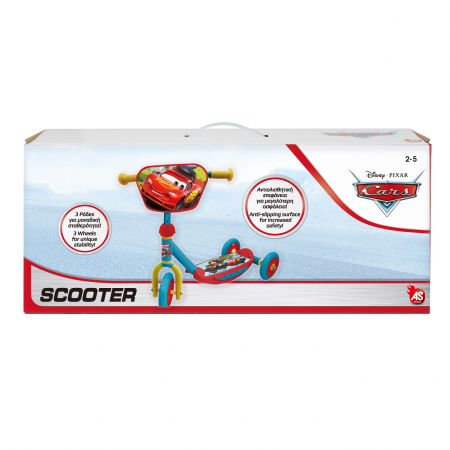 Trotineta Cars pentru baieti cu 3 roți ,50x15x20 cm,2-5 ani [3]