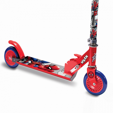 Trotineta Spiderman pentru copii cu 2 roti,60x10x20 cm [3]