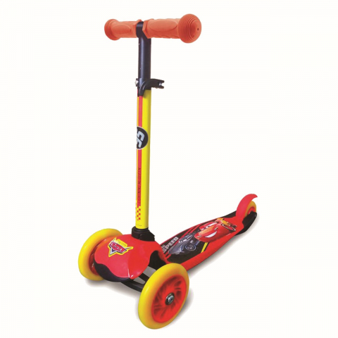 Trotineta Cars pentru baieti cu 3 roti si rucsac,58x16x25 cm [1]