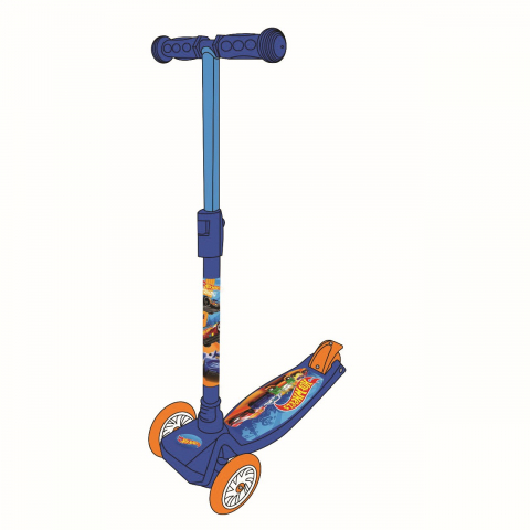 Trotineta Hot Wheels pentru baieti cu 3 roti si rucsac,58x16x25 cm [1]