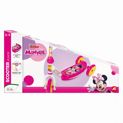 Sport & Activitati in aer liber - Trotineta Minnie pentru fetite cu 3 roti, 45x13x25 cm
