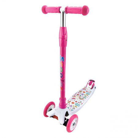 Sport & Activitati in aer liber - Trotineta Unicorn Rainbow pentru copii cu 3 roti