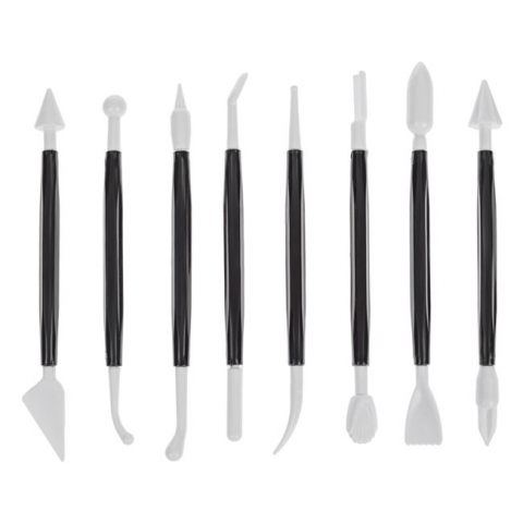 Plastilina - Unelte plastic modelaj plastilina,8 bucati/set