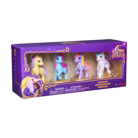 Vehicule și mașinuțe - UNICORN ACADEMY SET 4 MINI FIGURINE UNICORN