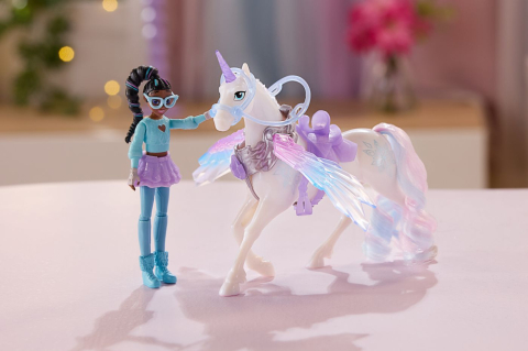 UNICORN ACADEMY SET MAGIA ARIPILOR CU PAPUSA LAYLA SI UNICORNUL GLACIER CU ACCESORII [3]