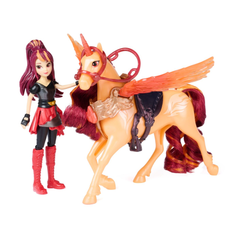 UNICORN ACADEMY SET MAGIA ARIPILOR CU PAPUSA VALENTINA SI UNICORNUL CINDER CU ACCESORII [2]