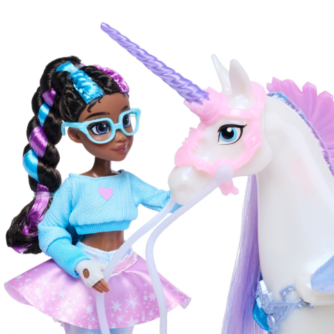 UNICORN ACADEMY SET MAGIA PIETRELOR PRETIOASE PAPUSA LAYLA SI UNICORNUL GLACIER [8]