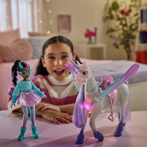 UNICORN ACADEMY SET MAGIA PIETRELOR PRETIOASE PAPUSA LAYLA SI UNICORNUL GLACIER [3]