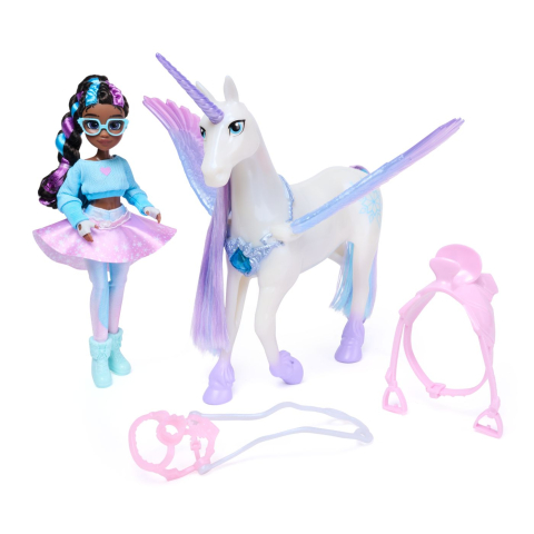 UNICORN ACADEMY SET MAGIA PIETRELOR PRETIOASE PAPUSA LAYLA SI UNICORNUL GLACIER [2]
