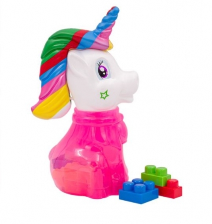 Seturi  de constructie - Unicorn cu cuburi de construit -13 piese