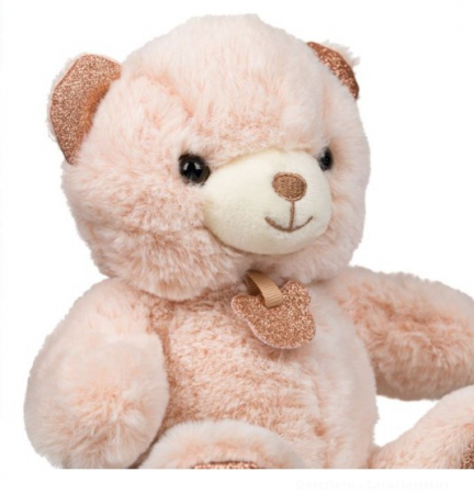 Ursulet de plus crem cu sclipici auriu [1]