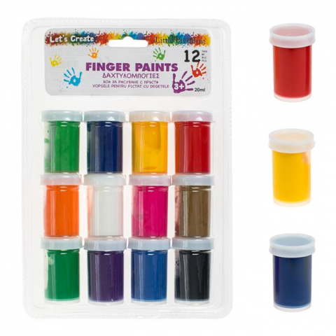 Vopsea pentru Pictura cu Degetele – 12 Culori/Set ! [1]