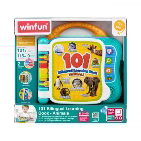 Jucarii de sortat si motricitate - WINFUN CARTICICA BILINGVA PENTRU INVATAREA ANIMALELOR