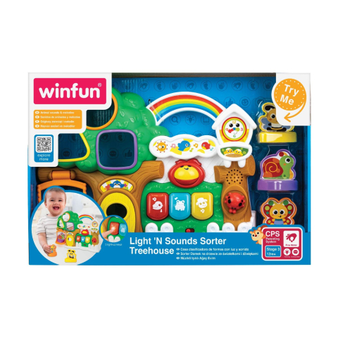 Jocuri si articole copii - WINFUN CASUTA DIN COPAC CU LUMINI SI SUNETE