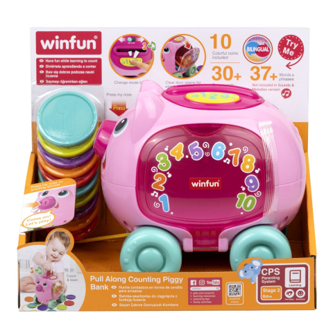 Jocuri si articole copii - WINFUN JUCARIE DE TRAS PUSCULITA PURCELUS CU MONEDE