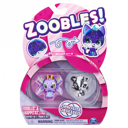 Jocuri si articole copii - Zoobles Set Transformare Fluturaș și Vulpița 