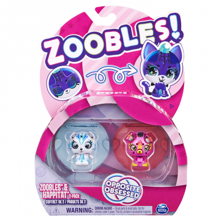 Jocuri si articole copii - Zoobles Set Transformare Ursuleț și Cățeluș 