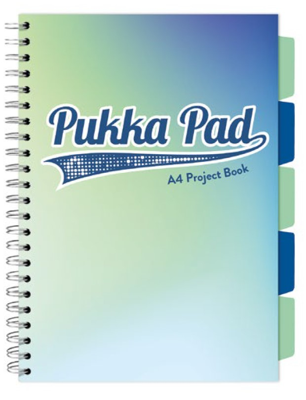 Caiet cu Spirala si Separatoare Pukka Pad Project Book A4, Matematica, 200 Pagini, Hartie 80g