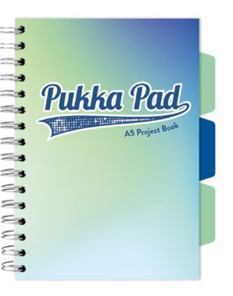 Caiet cu Spirala si Separatoare Pukka Pad Project Book A5, Matematica, 200 Pagini, Hartie 80g,