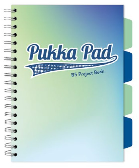 Caiet cu Spirala si Separatoare Pukka Pad Project Book B5, Matematica, 200 Pagini, Hartie 80g