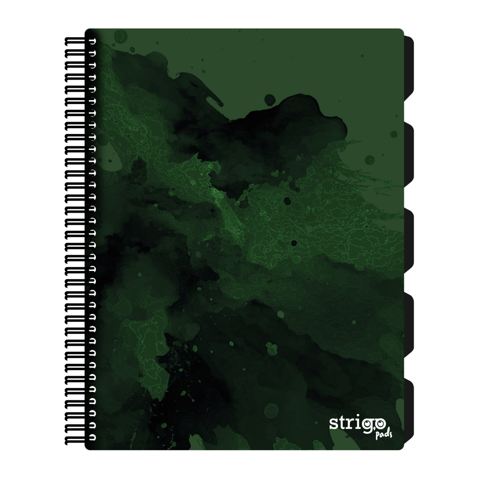 Caiet cu Spirala si Separatoare Strigo Pads Project Book Fusion A4, Matematica,