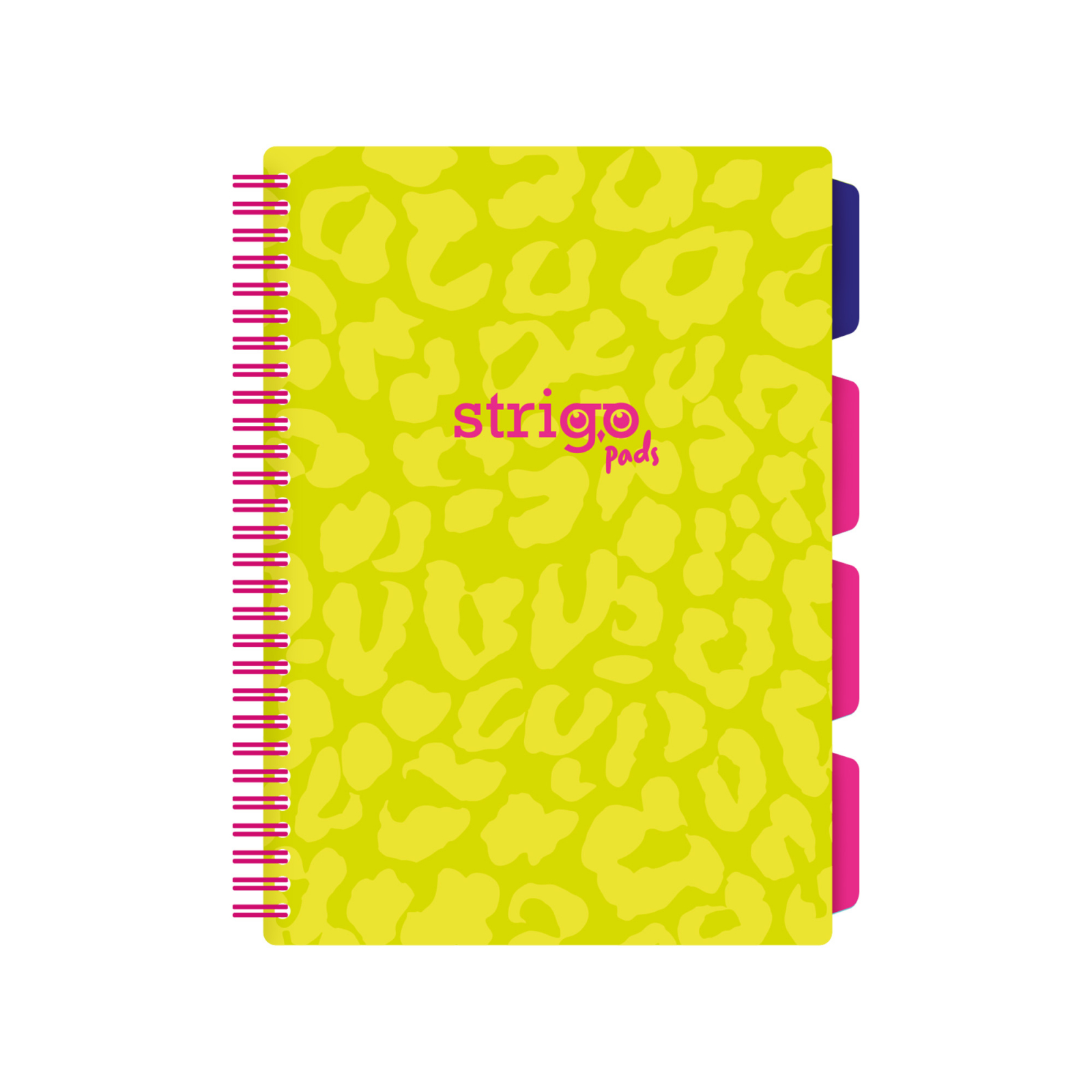 Caiet cu Spirala si Separatoare Strigo Pads Project Book Neon B5, Dictando