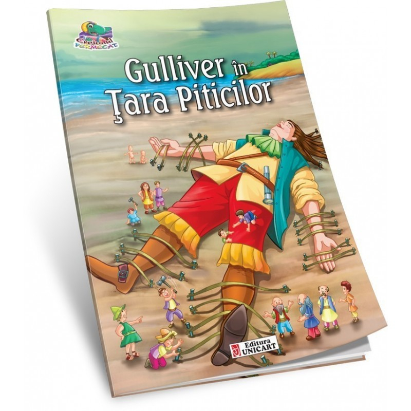 Carte de colorat si povesti - Gulliver in Tara Piticilor, tip A5, 16 pagini