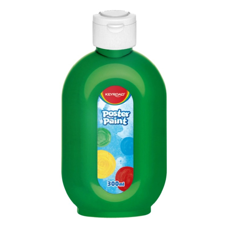Culori tempera Keyroad pentru pictura 300 ml,6 culori Verde