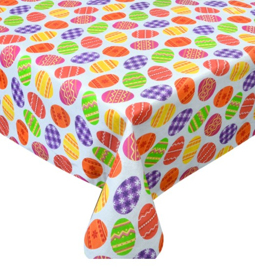 Fata de masa pentru Paste, Design Oua colorate, 180x140 cm