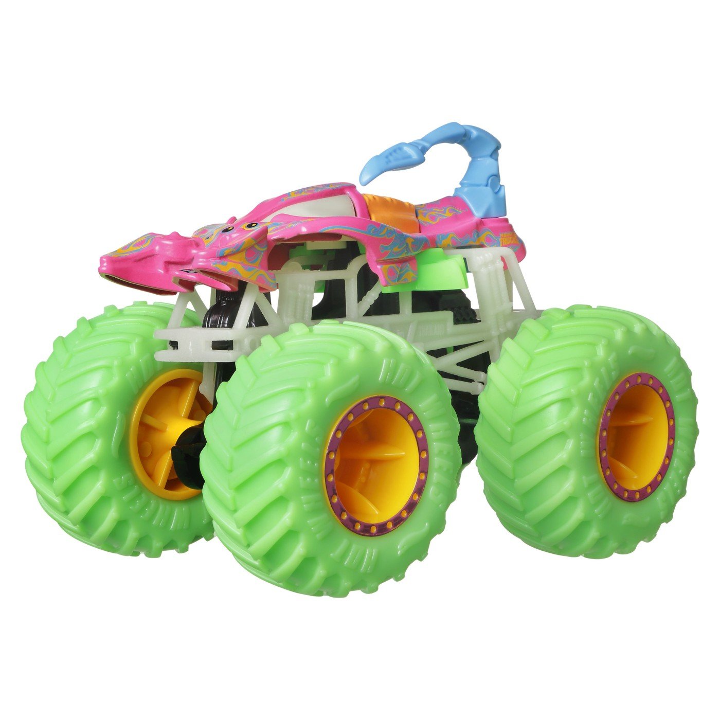 Hot Wheels Monster Truck Glow In The Dark Masinuta Scorpedo Scara 1:64 ...