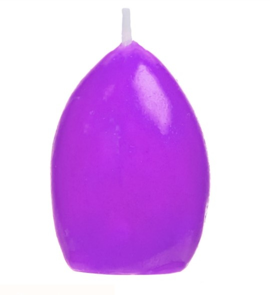 Lumanare decorativa in forma de Ou, Multicolor, 5 cm