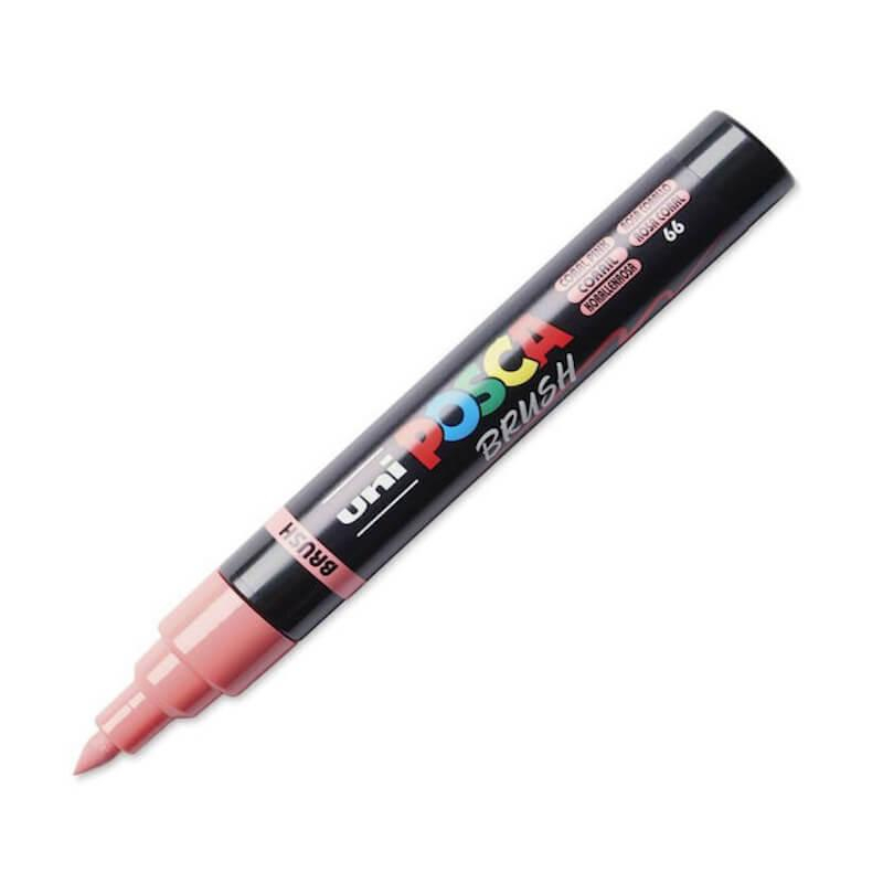 Marker Posca cu varf tip pensula PC-5BR 1-4mm,16 culori CORAI