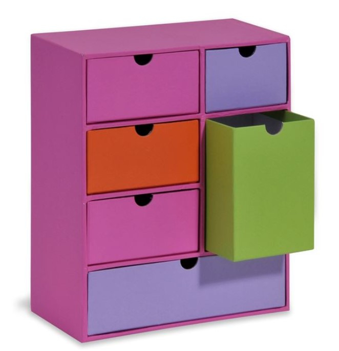 Organizator pentru accesorii birotica din Carton , Multicolor, 18x9x20 cm