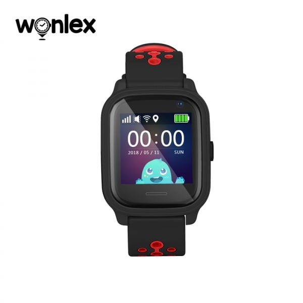 Ceas Inteligent cu GPS pentru copii WONLEX KT04 Negru, rezistent la apa, localizare WiFI si monitorizare spion [1]