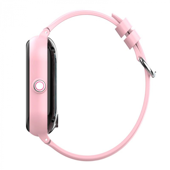 Ceas Inteligent cu GPS pentru copii WONLEX KT24 4G Roz, apelare video, rezistent la apa, localizare WiFI si monitorizare spion [5]